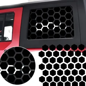 2pcs/set Custom Honeycomb Car Window Stickers Waterproof Scratch Resistant Freely Cuttable Vehicle Decals