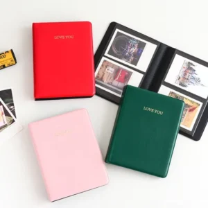 3 Inch 64-Pocket PP Cover Waterproof UV-Printed Mini Instant Photo Album Case