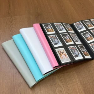 3 Inch Colorful EVO mini11 Photo Album with 256/360/540 Pages PU Leather Cover and PVC Plastic Printed Logo Strap