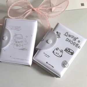 3-Inch Kpop Mini PVC Photocard Holder, Foldable Photo Album Organizer, Fan Collection