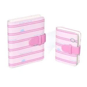 3 Inch PU Insert Photo Album for Mini 12/11 Photos, 28/64/108 Slots, Polo Stripes Pattern