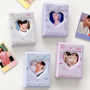 3 Inch PVC Card Holder Kids’ ID Card Storage Booklet Pendant Star Design
