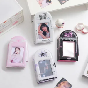3-Inch Photo Album Small Card Collection Book for Student Travel Photo Storage