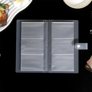 3-Inch Three-Grid Star PP Transparent Mini Photo and Business Card Album Collection Album