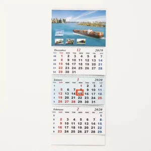 3 Months Wall Calendar Printing Manutacturing Large Size Calendar Design With Coloful Printing