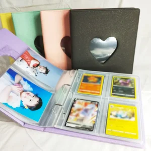 3 Ring A5 PU Leather Photocard Binder Kpop Photo Collection Book 3 4 6 Inch 21x23cm