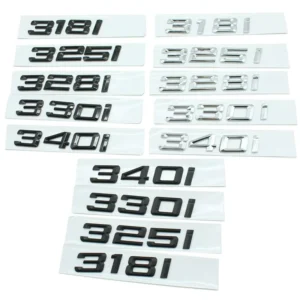 3 Series 318i 325i 328i 330i 340i Rear Body Displacement Sticker