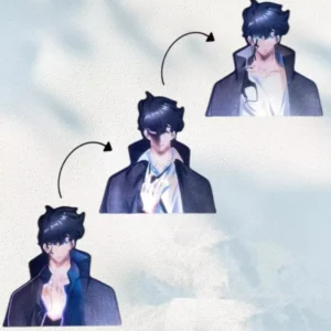 3-Style Anime 3D Holographic Motion Lenticular Cartoon Stickers