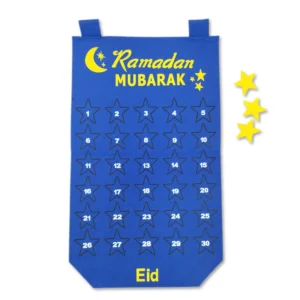 30-Day Eid Mubarak Hanging Felt Calendar for Children