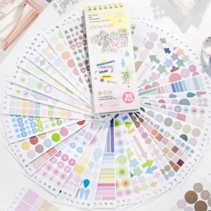 30 Stickers Per Pack Colorist’s Notebook Series Instagram style DIY Decorative Background Stickers