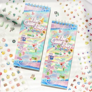 30 Stickers Per Pack Cute Days Series Cute Little Elements Creative Collage Decorations for Bullet Journals