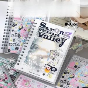 30 Stickers Per Pack Dream Isle Sequel Series Versatile English themed Decorative Stickers for Bullet Journal Collages
