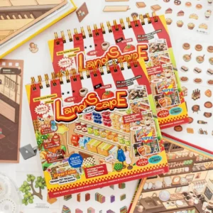 30 stickers per pack Miniature Scenery Collection 3D DIY Educational Stickers for Kids
