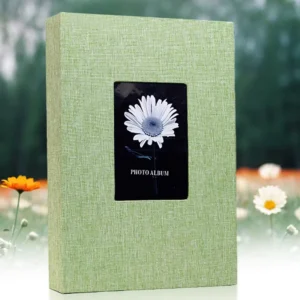 300-Pocket 6-Inch 4×6 Photo Storage Album, Linen Cover, Memo