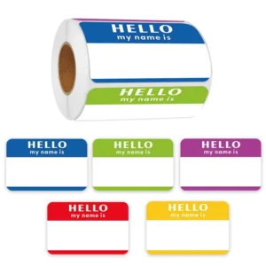 300-Sheet Roll Self-Adhesive Handwritten Name Stickers Book Labels Packaging Labels