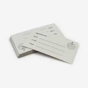 300gsm Paper Registration Card with Hotel Key Card Holder