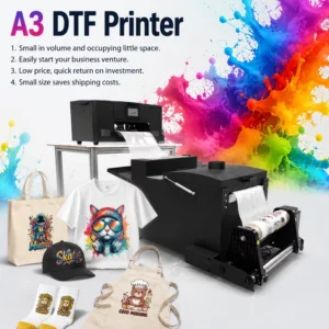 301 A3 DTF Printer with Powder Shaker Machine for T-Shirt, Hoodie, Bag, and Socks Heat Transfer Printing