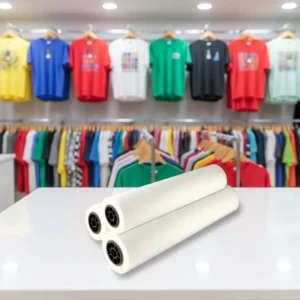 30cm Wide A4 PET Double-Sided Instant DTF Film, High-Heat Press Transfer for Black T-Shirts and Textiles