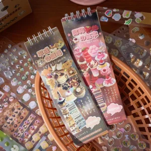 32-Sheet Pack of Coil-Cut Decorative Stickers 5.0 Series Fun Stress-Relief Journaling Stickers
