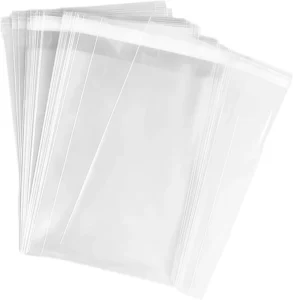 32 x 47 cm Transparent Self-Adhesive BOPP Display Resealable Bags with Gravure Printing for Envelopes, Gifts, Cards, and Photos