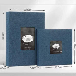 32.5*22.5*4.5cm Linen Waterproof Eco-Friendly Wedding Photo Album 4x6in 4R DIY Sewing Binding 300-Pocket PP Card Binder