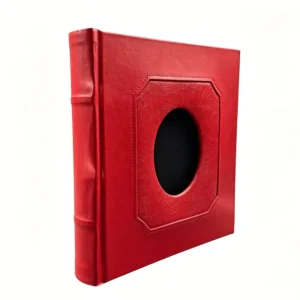 32cm Large Capacity Family Memory Storage Album 200 Photos Slip-in Pocket Book with Bamboo Spine PU Handmade