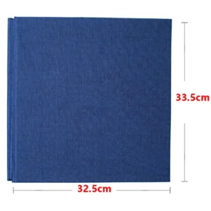 33.5*32.5cm 40 Sheets 80 Pages 9 Colors Linen Cloth Cover Eco-friendly Gold Stamping Photo Album