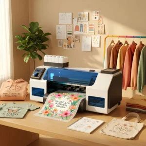 33cm A3 Dual XP600 Head DTF Printer Direct-to-Film Transfer for T-Shirt Cotton Denim Nylon Polyester PET Film Hoodie Printing