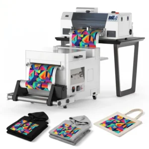 33cm XP600 DTF Printer Desktop PET Film T-Shirt Transfer White Ink Loop Electric Roller Printing Machine