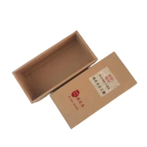 350g Kraft Paper Drawer Slide Box with Sleeve, Black White Brown