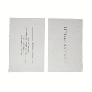 350gsm Paper Business Cards with Embossed Logo