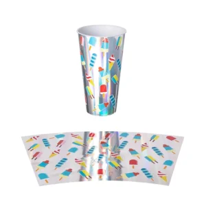 350ml Waterproof Food-Grade Plastic Cups with In-Mold Label Printing and Private Label Packaging from Zhejiang