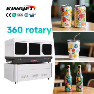 360 Rotary Inkjet Cylinder UV Printing Machine Mug Tumbler Bottle Printer 26 PPM 600×900 DPI