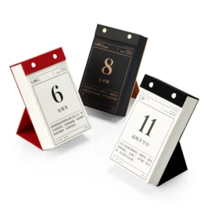 365-Day Custom Small Desktop Calendar with Packaging Box