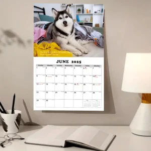 365-Day Desk or Wall Calendar Customized OEM Art Paper Dog Calendar