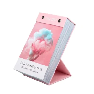 365-Day Tear-Off Daily Desk and Wall Calendar, Paper Glue-Padded Pages, Standing