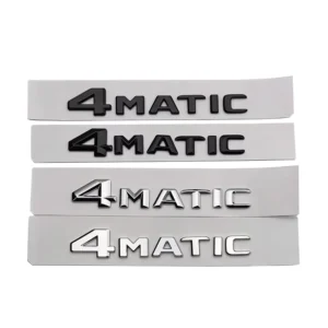 3D ABS 4Matic Logo Emblem Badge Rear Trunk Sticker for A B C E S GLA GLB GLC GLE