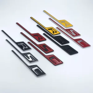 3D ABS R Badge Car Trunk Stickers for C-Class and E-Class
