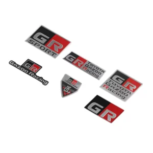 3D Aluminum Car Sticker for Steering Wheel, Rear Trunk, and Body