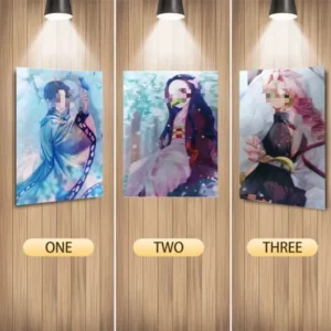 3D Card Pattern Cartoon Character Anime Motion Poster Home Decor Fan Gift