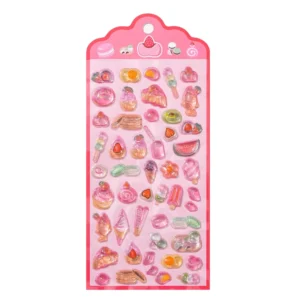 3D Crystal Diamond Japanese Cuisine Relief Sticker