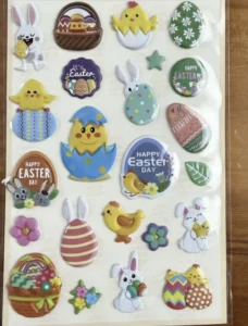 3D Cute Animal Transparent Embossed Colorful PVC Epoxy Resin Decorative Stickers