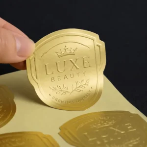 3D Embossed Art Paper Perfume Labels