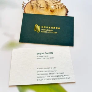 3D Embossed Business Cards, Gold Foil Stamping, Custom Design, Own Logo