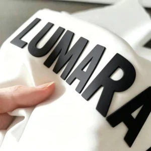 3D Embossed Silicone Eco-Friendly Heat Transfer Labels for Clothing, Sportswear, and Bags