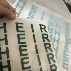 3D Embossed Silicone Heat Transfer Label for Clothing T-Shirts
