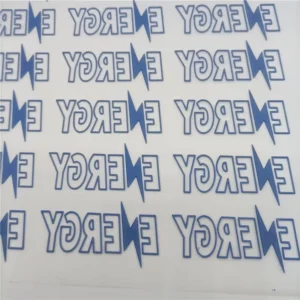 3D Embossed Silicone Logo Heat Transfer Label
