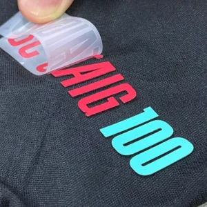 3D Embossed Silicone Waterproof Heat Transfer Iron-on Labels for Apparel and Garments