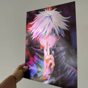 3D Flip Animation Sports Poster, Waterproof PET, Square Shape