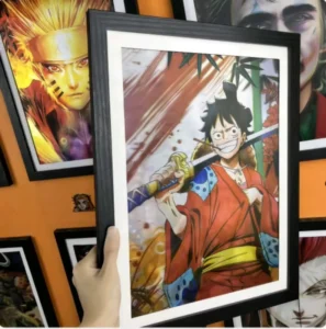 3D Lenticular Anime Motion Framed Poster